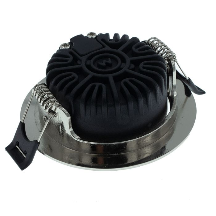 Downlight argenté en aluminium, Wimke, 5W, dim to warm LED, IP44