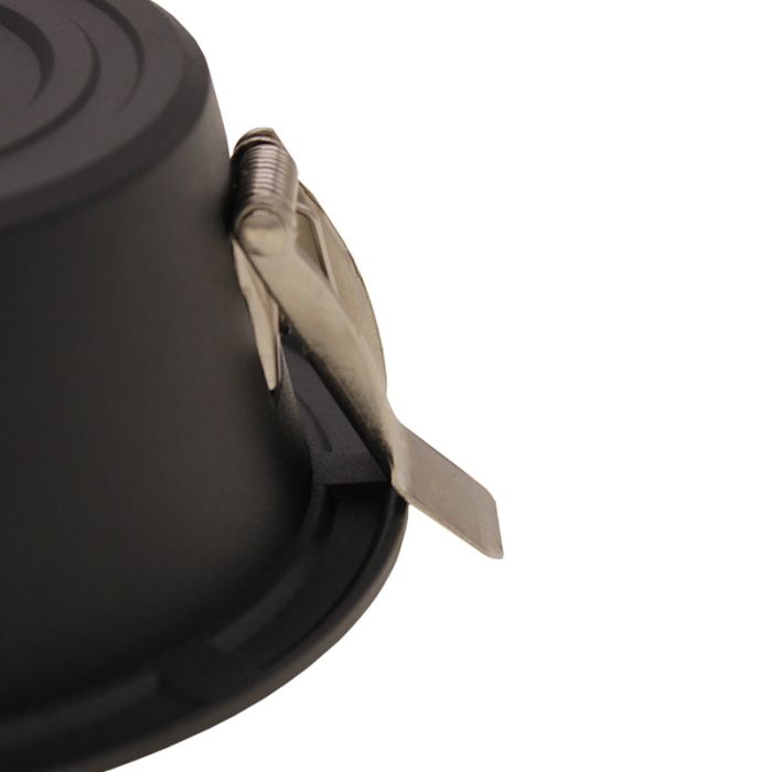 Downlight noir en aluminium, Maud, 20W, white switch LED, IP22
