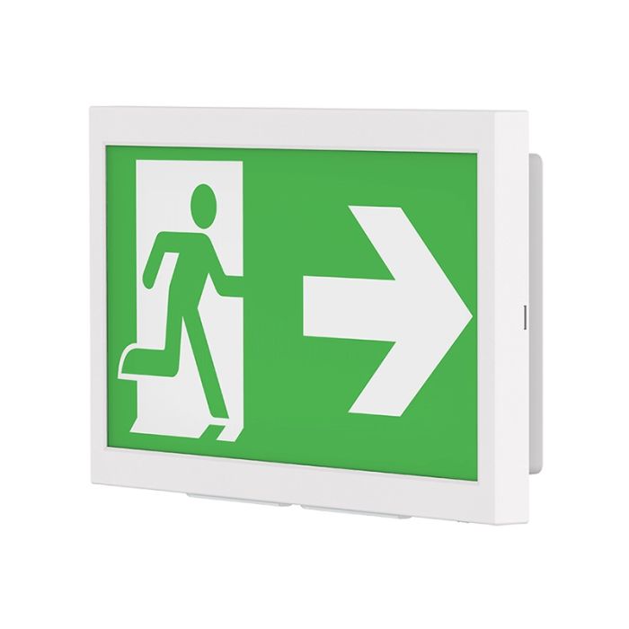 Éclairage de secours mural/en saillie, 3W, LED 6000K, IP40