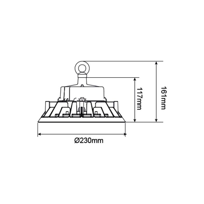 High bay LED avec driver Philips - Kady - 100W - 4000K - IP65