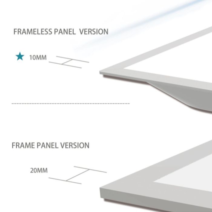 Panneau LED 60x60 - 40W - 3000K - UGR<22 - rétroéclairée - bord étroit