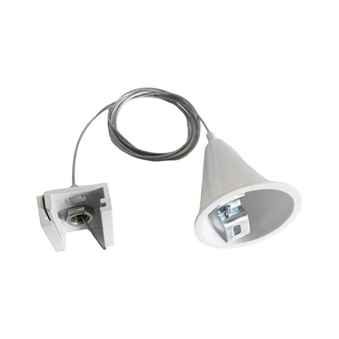 Kit de suspension pour éclairage sur rail triphasé, 1,5 mètres, blanc, Pro