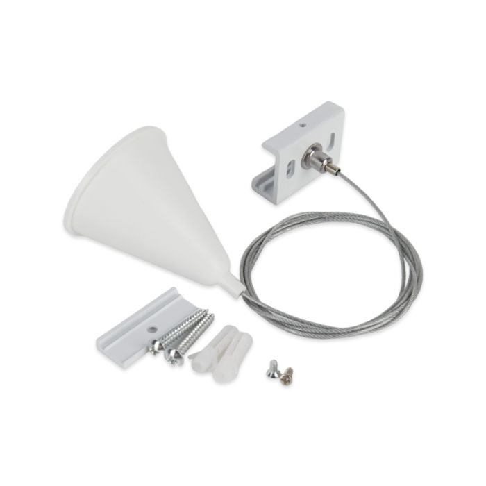 Kit de suspension pour éclairage sur rail triphasé, 1,5 mètres, blanc, Pro