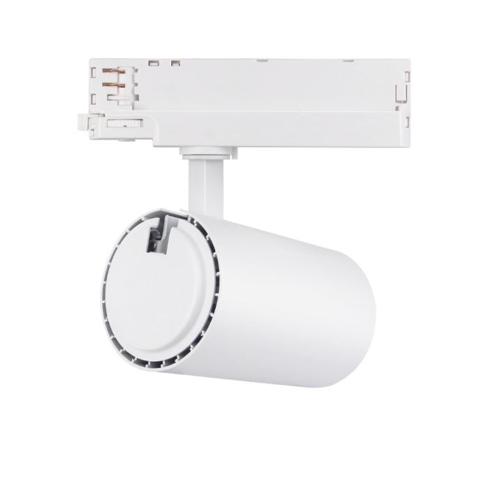Spot de système de rail triphasé blanc, Rozina, 10W/20W/30W, white switch LED