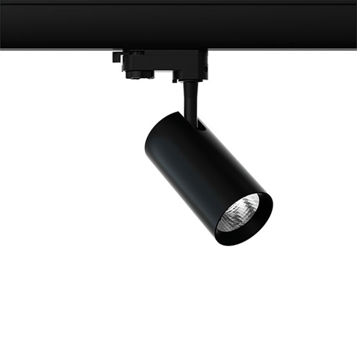 Spot noir triphasé Esmiralda, 30W, 3000K, Pro