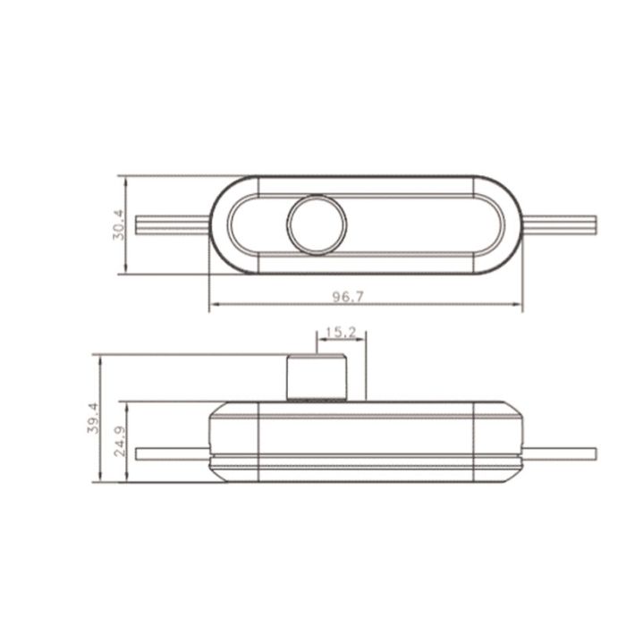 Variateur à cordon LED blanc - 0-50W