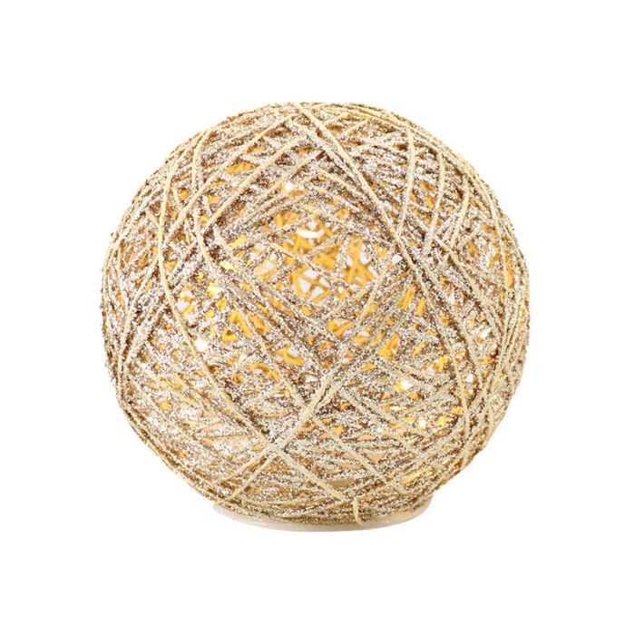 Boule de Noël 20 cm avec 30 LEDS, sur batterie