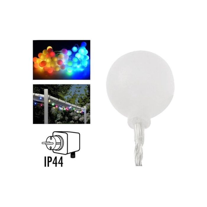 Lumières de Noël extérieures à LED de 16 m, 80 ampoules colorées