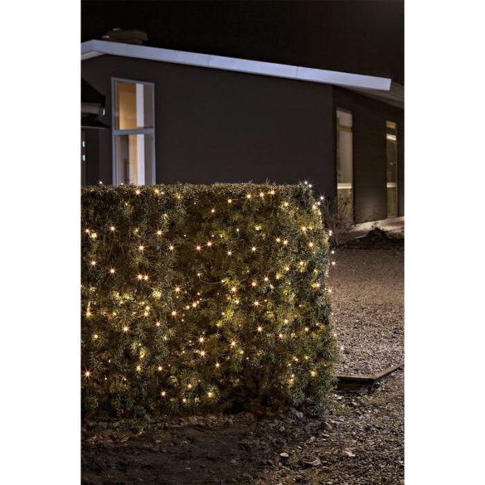 Lumières de Noël extérieures LED 13,5 m, 180 lumières blanc chaud