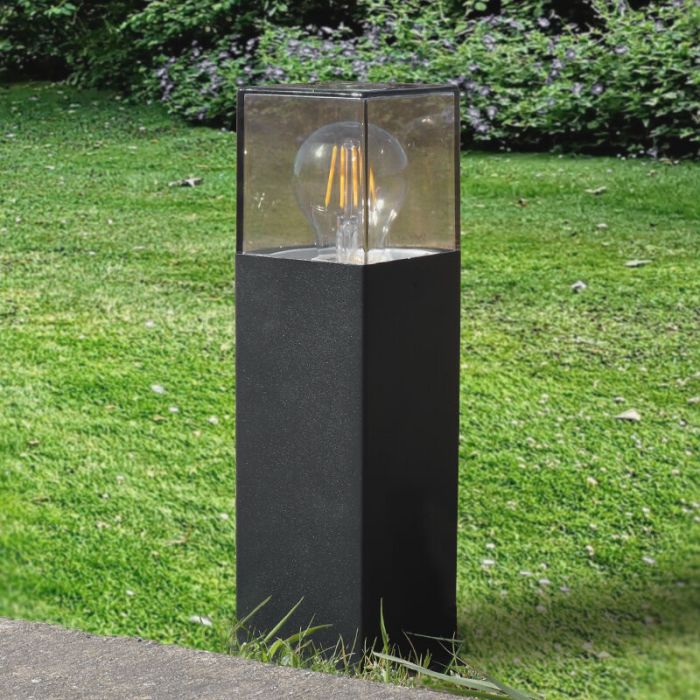 Luminaire extérieur noir moderne, Sanel, IP44