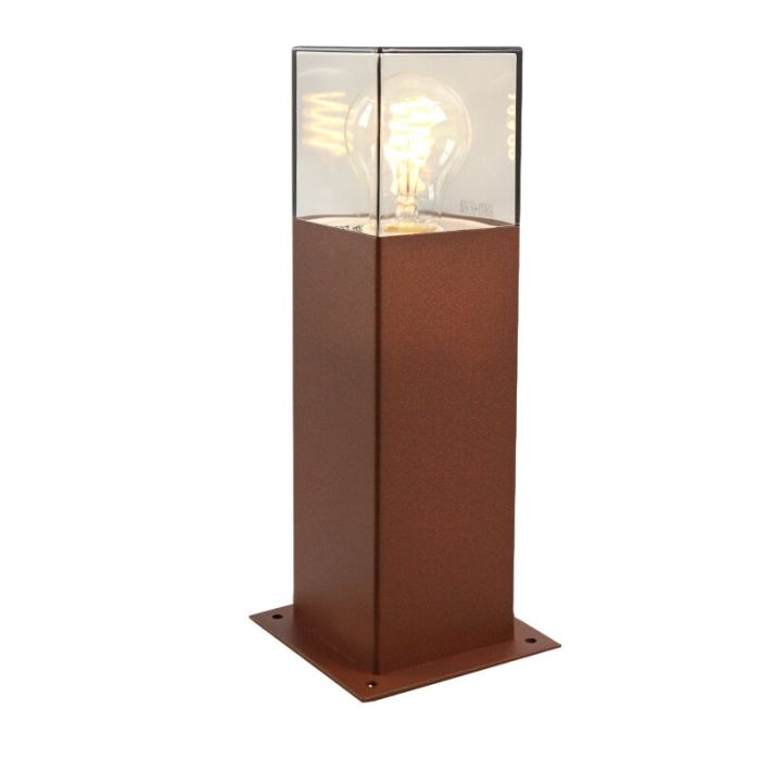 Luminaire extérieur couleur rouille moderne, Sanel, IP44