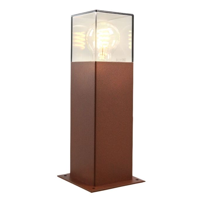 Luminaire extérieur couleur rouille moderne, Sanel, IP44