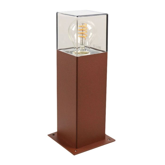 Luminaire extérieur couleur rouille moderne, Sanel, IP44