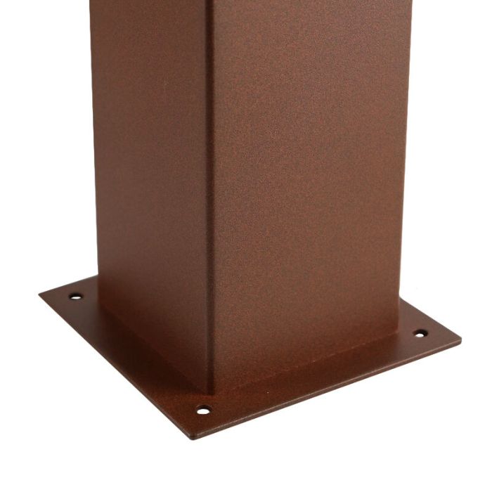 Luminaire extérieur couleur rouille moderne, Sanel, IP44