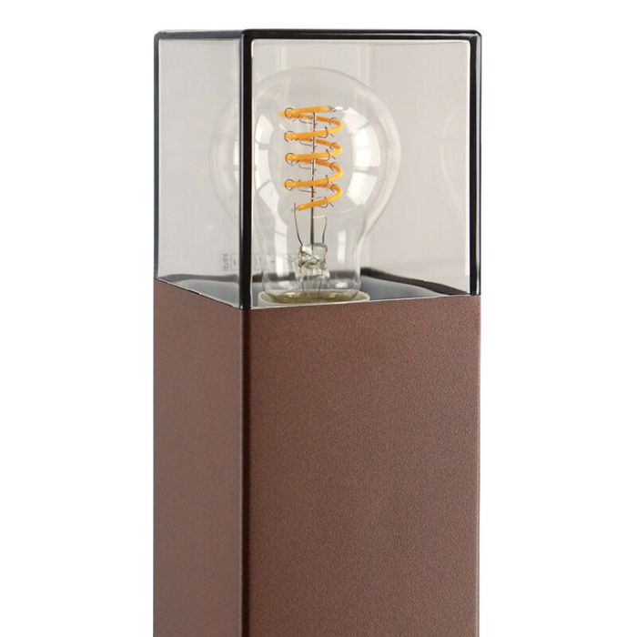Luminaire extérieur couleur rouille moderne, Sanel, IP44