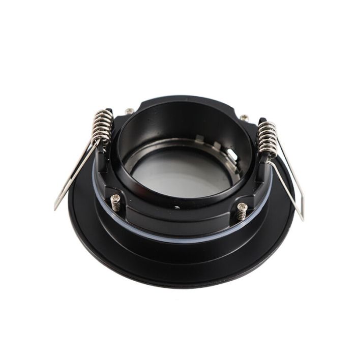 Spot encastré salle de bain noir moderne, Jill, IP44