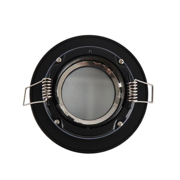 Spot encastré salle de bain noir moderne, Jill, IP44