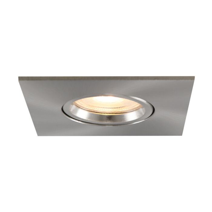 Spot encastré salle de bain nickel en aluminium, Jill, IP44