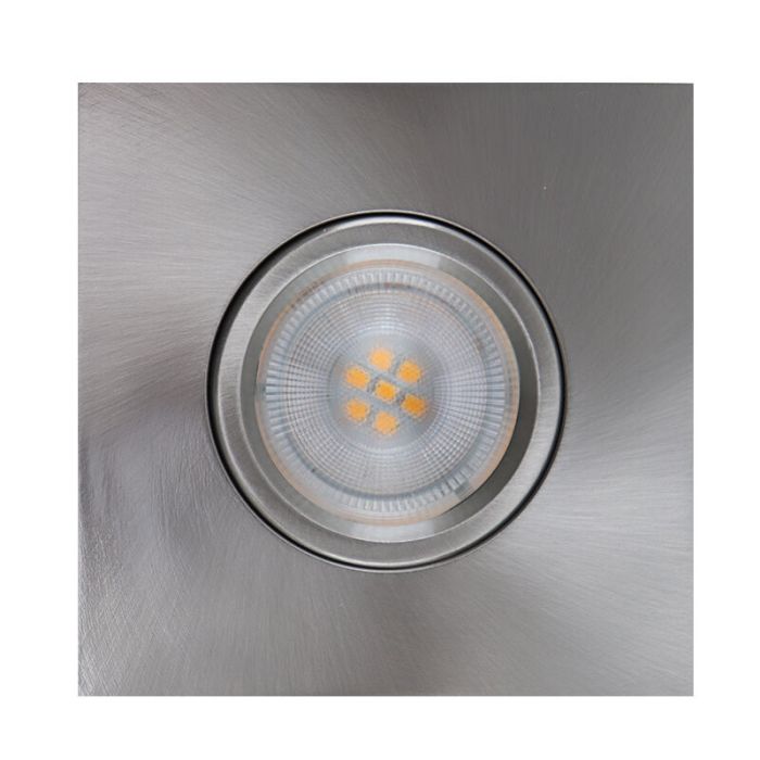 Spot encastré salle de bain nickel en aluminium, Jill, IP44