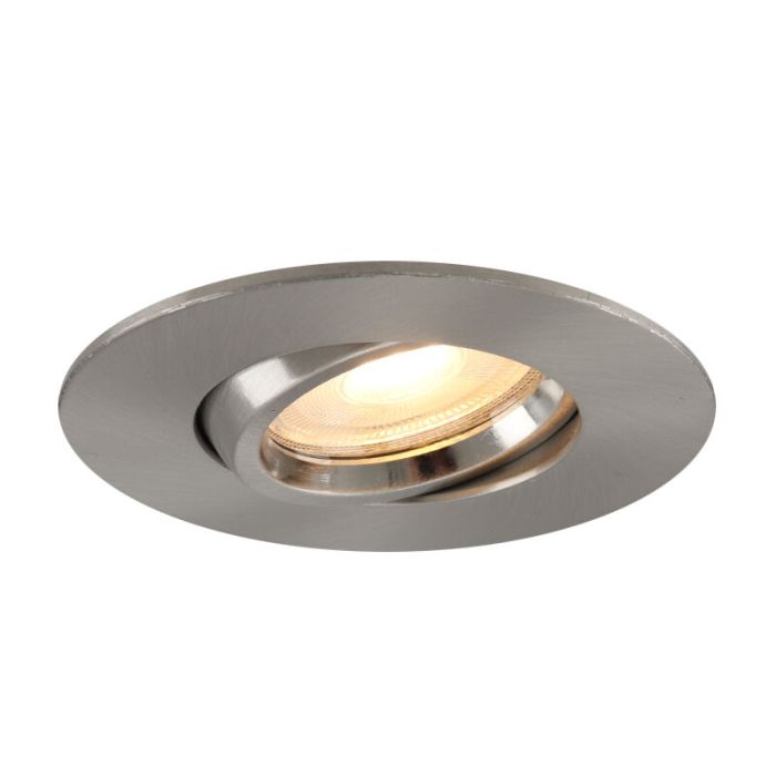 Spot encastré salle de bain nickel en aluminium, Jill, IP44