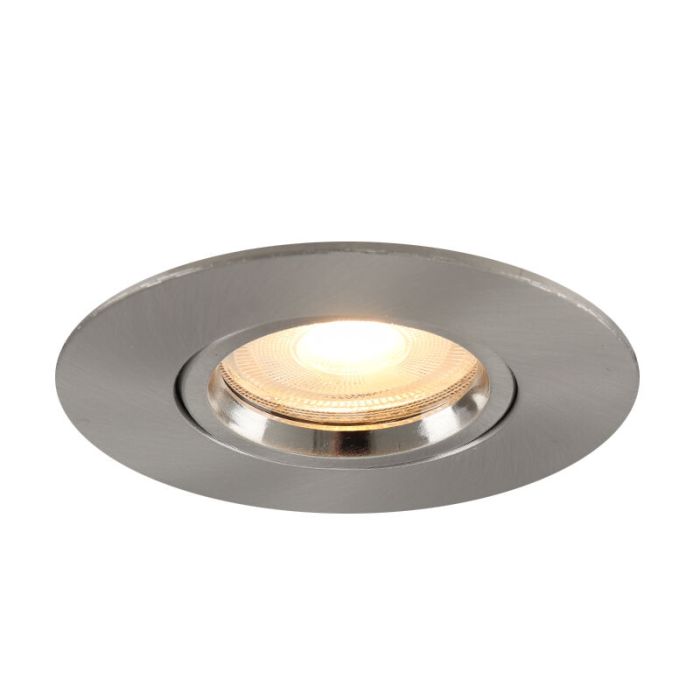 Spot encastré salle de bain nickel en aluminium, Jill, IP44