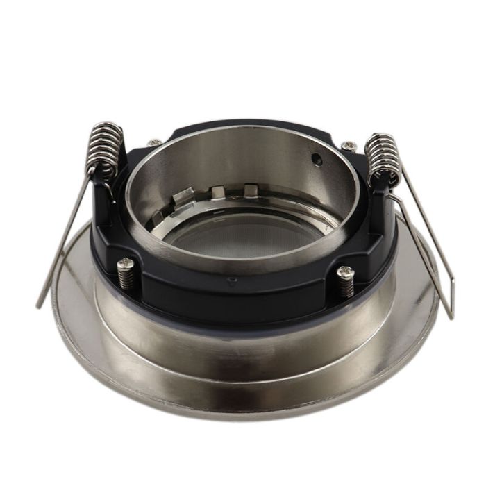 Spot encastré salle de bain nickel en aluminium, Jill, IP44