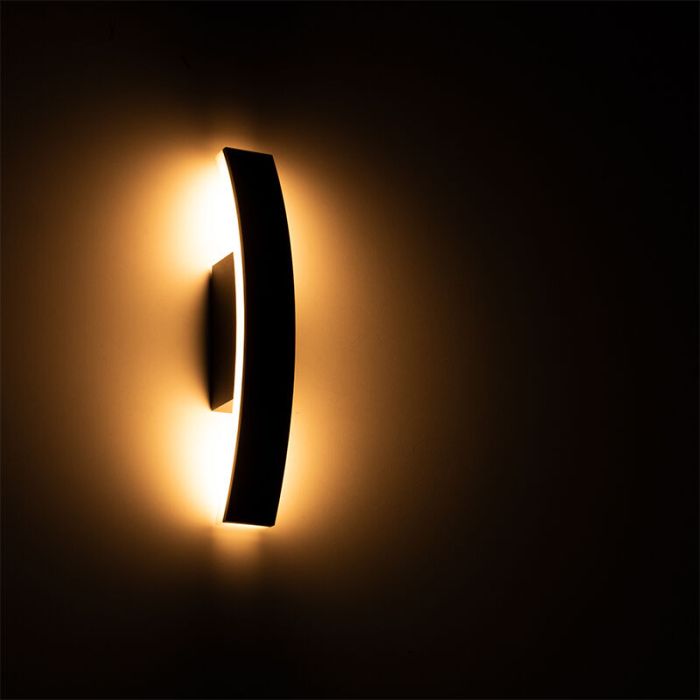 Luminaire extérieur anthracite en aluminium, Nayomi, 7,5W, 3000K LED, IP54