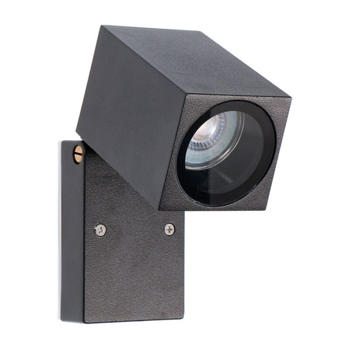 Luminaire extérieur noire en aluminium, Isobel, IP44