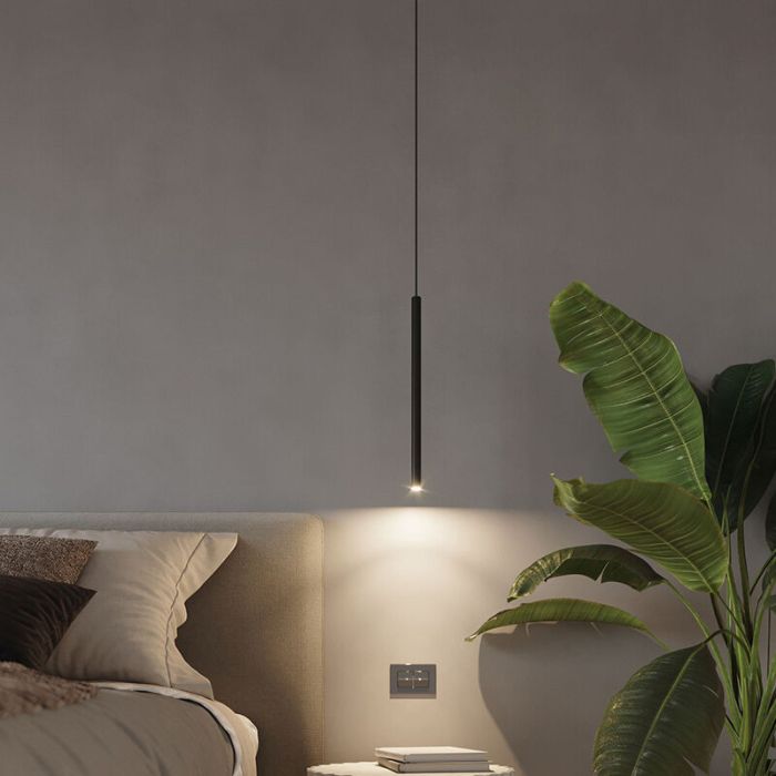 Suspension en aluminium noire, Hillary