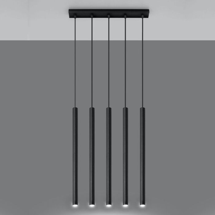 Suspension en aluminium noire, Hillary