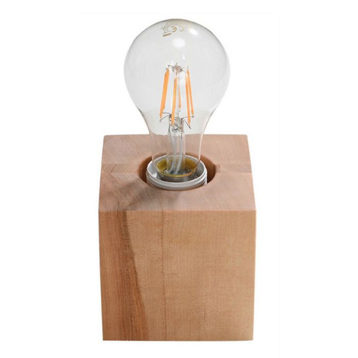 Lampe de table en bois marronne, Anniko