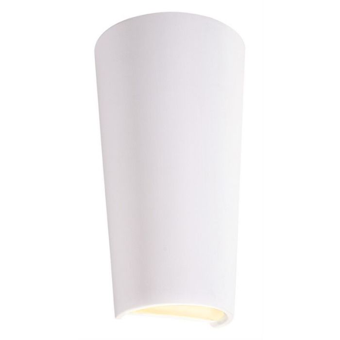 Applique up and down en céramique blanche, Maayke