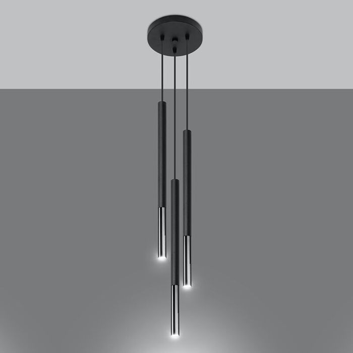 Suspension en aluminium chromée, Ilonca