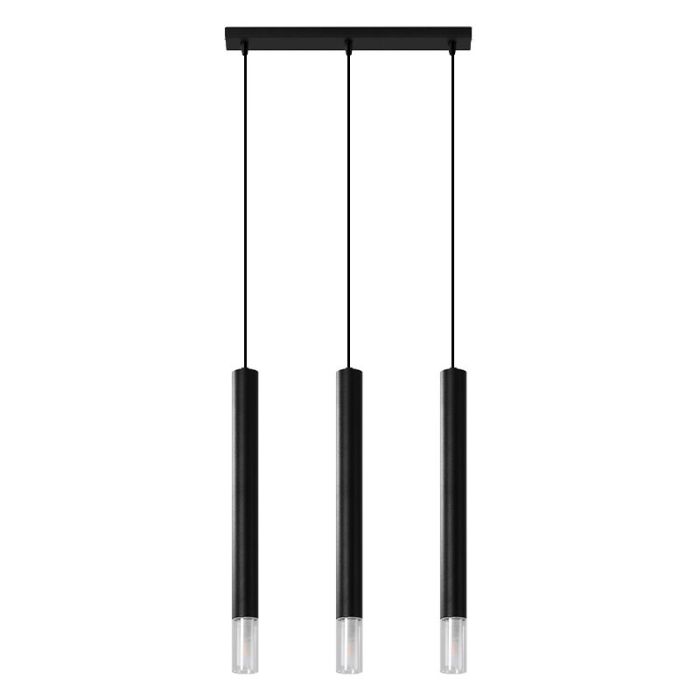 Suspension en verre noire, Ishani