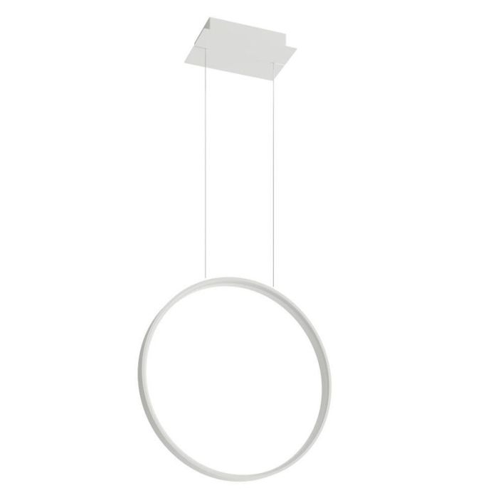 Suspension en aluminium blanche, Ringo, 30W, 3000K LED