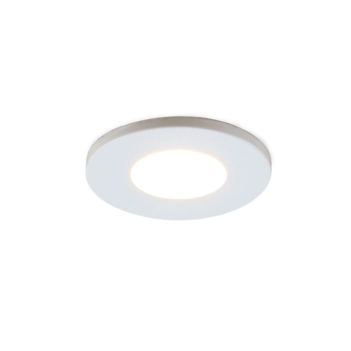 6 spots encastrés veranda blanc Dico, IP65, avec kit de connexion et télécommande