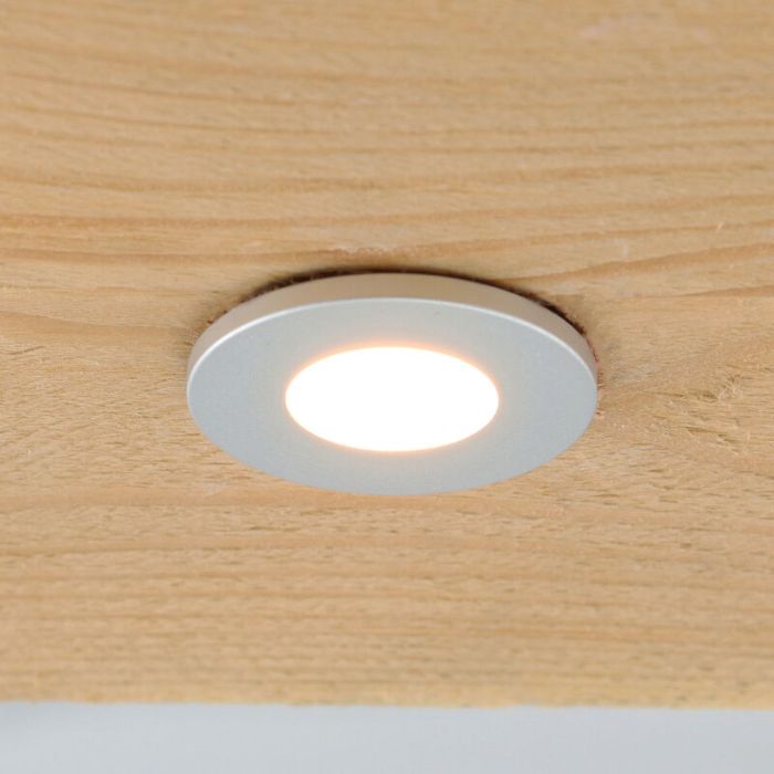 8 spots encastrés veranda chromé Dico, IP65, avec kit de connexion et télécommande