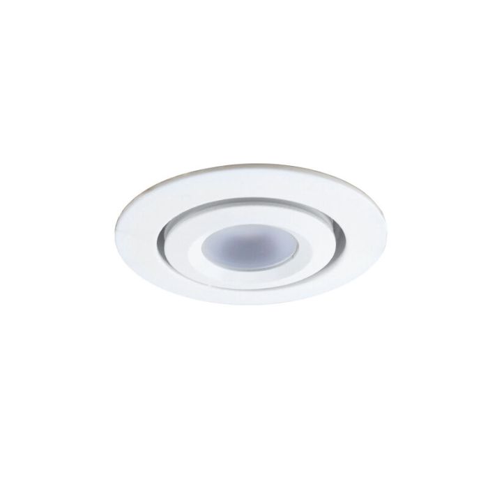 9 spots veranda orientable Rona, IP44, avec kit de connexion et télécommande, blanc