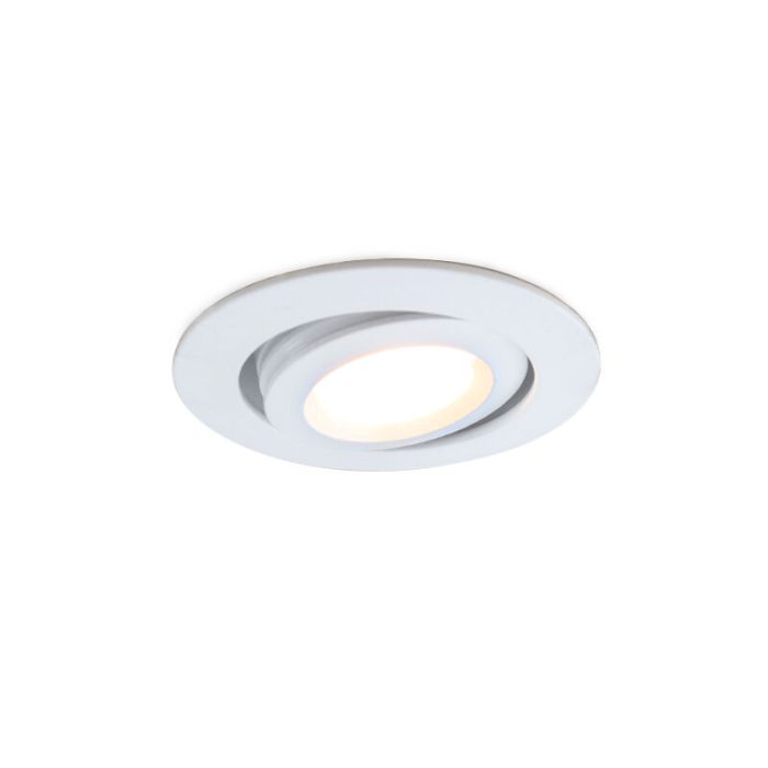 13 spots veranda orientable Rona, IP44, avec kit de connexion et télécommande, blanc
