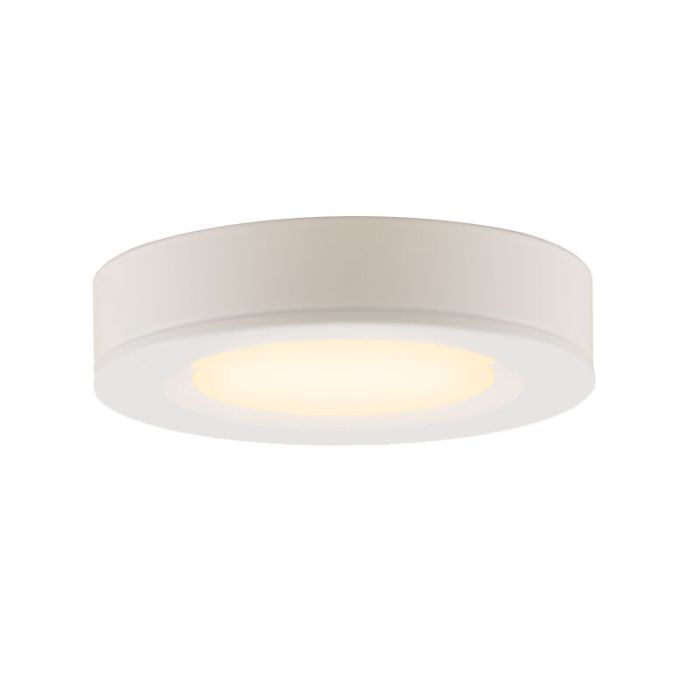 3 lampes rondes sous placard de cuisine, blanc, avec kit de connexion et télécommande