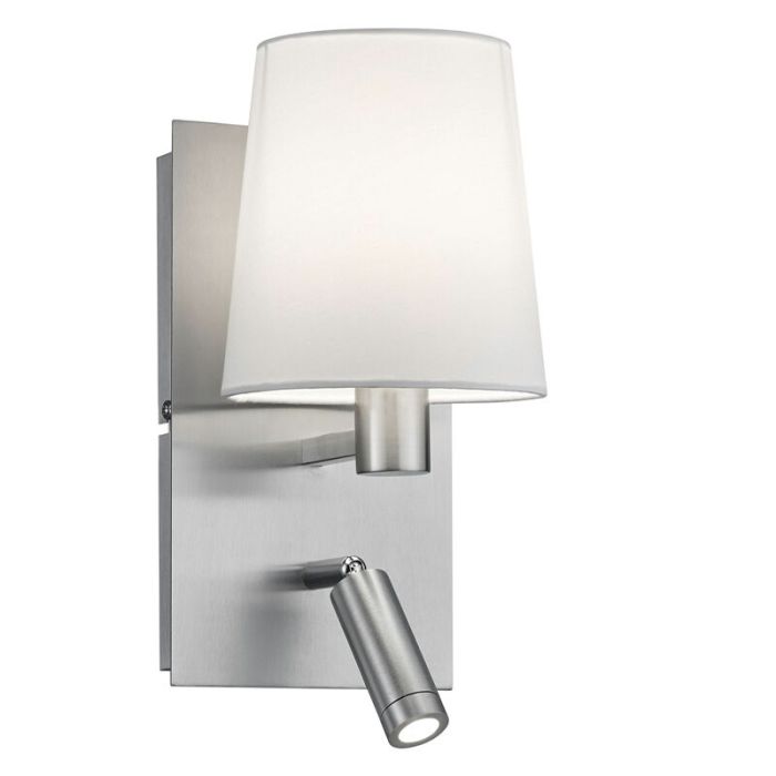 Applique murale design nickel, Soro, 40W, 3000K LED, avec interrupteur
