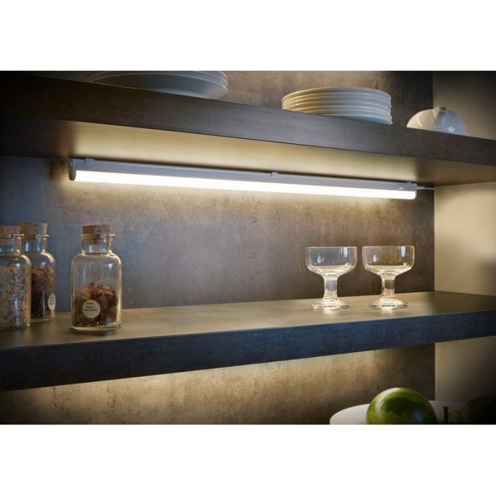 Plafonnier en plastique blanc, Irmak, 13W, 3000K LED, avec interrupteur