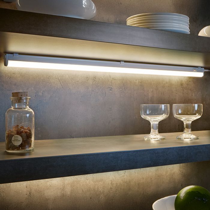 Plafonnier en plastique blanc, Irmak, 13W, 3000K LED, avec interrupteur