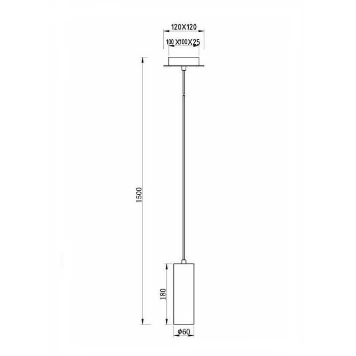 Suspension moderne noire, Kaso