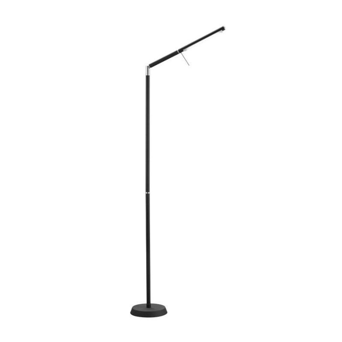 Lampadaire moderne noir, Rebel, 6W, 3000K LED, avec variateur tactile