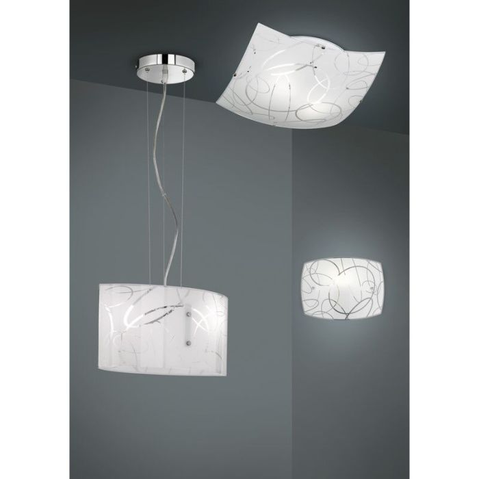 Lampe plafond classique blanche, Antoine
