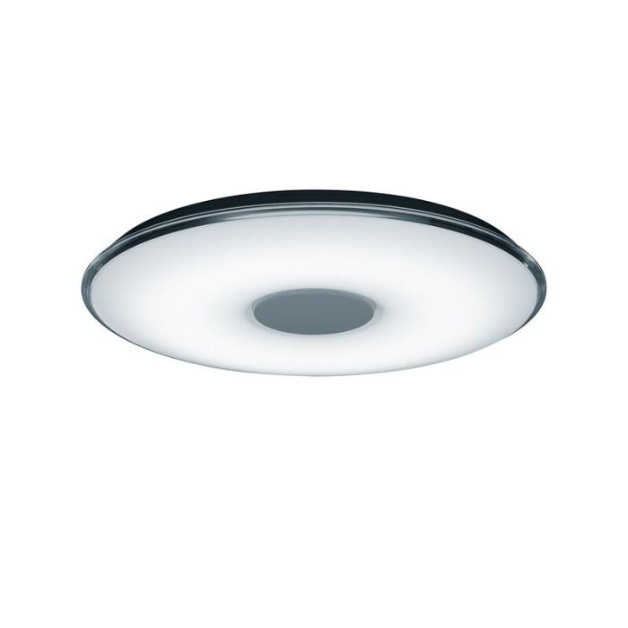 Lampe plafond en métal blanche, Vibol, 45W, 3000K LED, avec télécommande