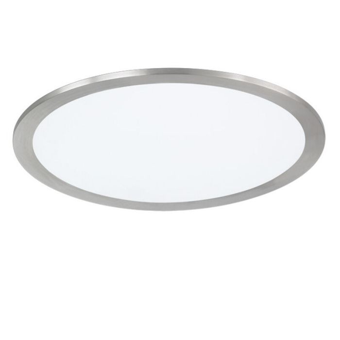 Lampe plafond moderne nickel, Badria, 15W, 3000K LED