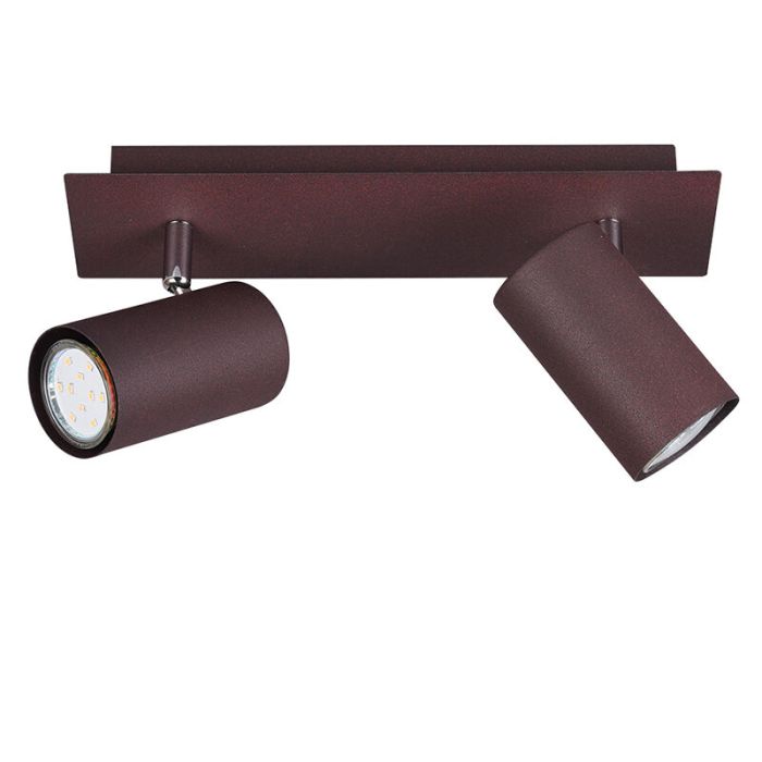 Spot plafond moderne couleur rouille, Kaso