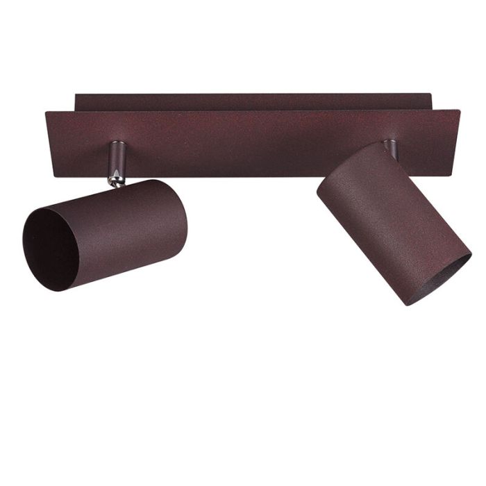 Spot plafond moderne couleur rouille, Kaso